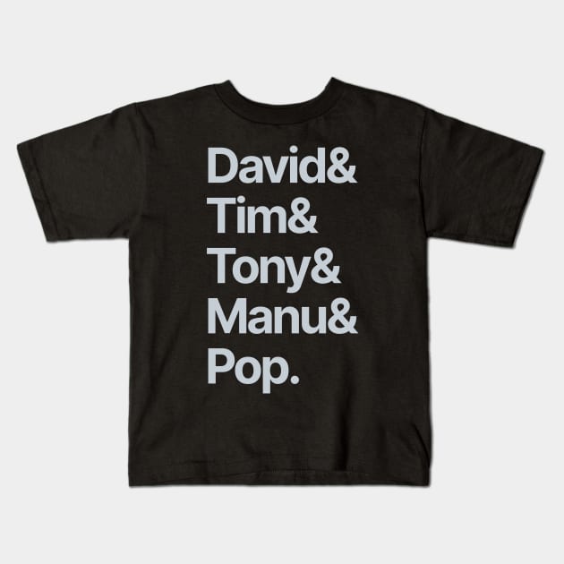 Black And Silver Greats - NBA Kids T-Shirt by paterack